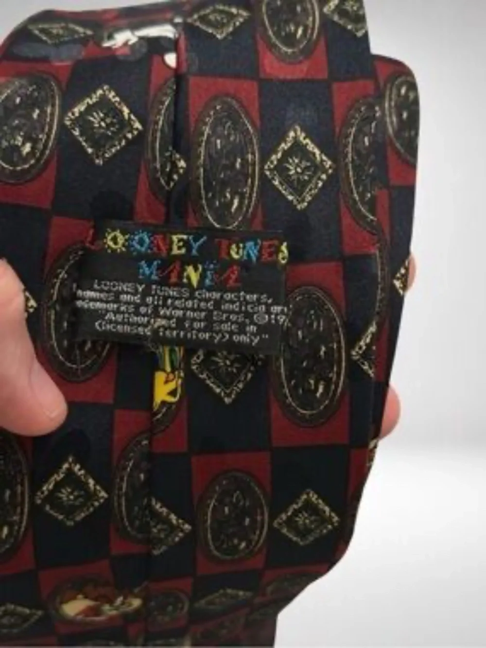 Disney Looney Tunes Vintage 90s Necktie Ties Lot Bundle Mickey Taz Bugs Goofy